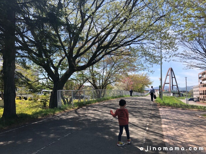 札幌厚別区かげろう公園自転車