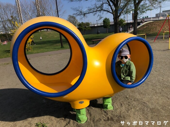 藻岩下公園 パンダモチーフの遊具がいっぱい サッポロママログ