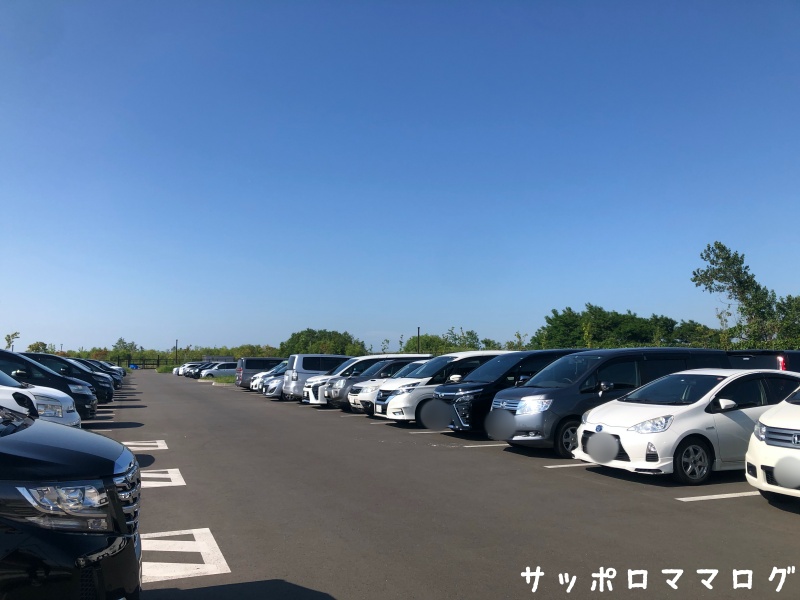 札幌厚別山本公園の駐車場